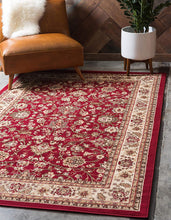 Load image into Gallery viewer, Unique Loom Kashan Collection Traditional Floral Overall Pattern with Border Black Area Rug