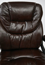 Load image into Gallery viewer, Office Star Deluxe Oversized Executive Faux Leather Chair with Padded Arms