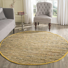 Load image into Gallery viewer, Safavieh Rag Rug Collection RAR121A Hand Woven Grey Cotton Area Rug