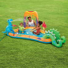 Load image into Gallery viewer, Play Day Dinosaur Inflatable Play Center 102" X 69" X 44", for Ages 2+