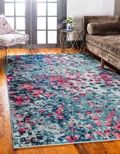 Load image into Gallery viewer, Unique Loom Jardin Collection Colorful Abstract Multi Area Rug (2' x 3')