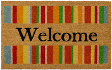 Load image into Gallery viewer, Storm Stopper Printed Coir Mat, 18"x28", Yellow/Gree/Natural