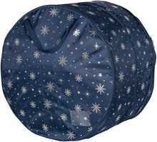 Load image into Gallery viewer, Honey-Can-Do SFT-08591 Deluxe 2 24&quot; Wreath Storage Bag, Navy