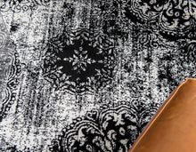 Load image into Gallery viewer, Unique Loom 3138665 Area Rug, 4&#39; x 6&#39; Rectangle, Black