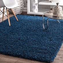 Load image into Gallery viewer, nuLOOM Marleen Contemporary Shag Area Rug, 6' 7" x 9', Navy