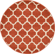 Load image into Gallery viewer, Unique Loom Trellis Collection Moroccan Lattice Light Blue Area Rug (5' x 8')
