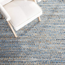 Load image into Gallery viewer, Safavieh Cape Cod Collection CAP350A Hand Woven Natural and Blue Cotton Area Rug, 10 feet by 14 feet (10' x 14')