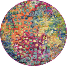 Load image into Gallery viewer, Unique Loom Jardin Collection Vibrant Abstract