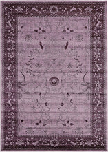 Load image into Gallery viewer, Unique Loom La Jolla Collection Tone-on-Tone Traditional Purple Area Rug (7' 0 x 10' 0)